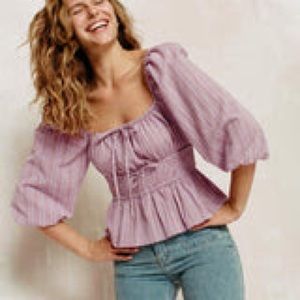 Christy Dawn Mackenzie blouse in purple XL